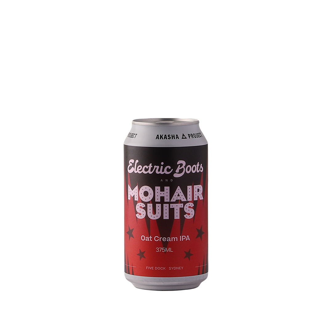 Akasha Brewing Electric Boots Mohair Suits Oat Cream IPA Beer