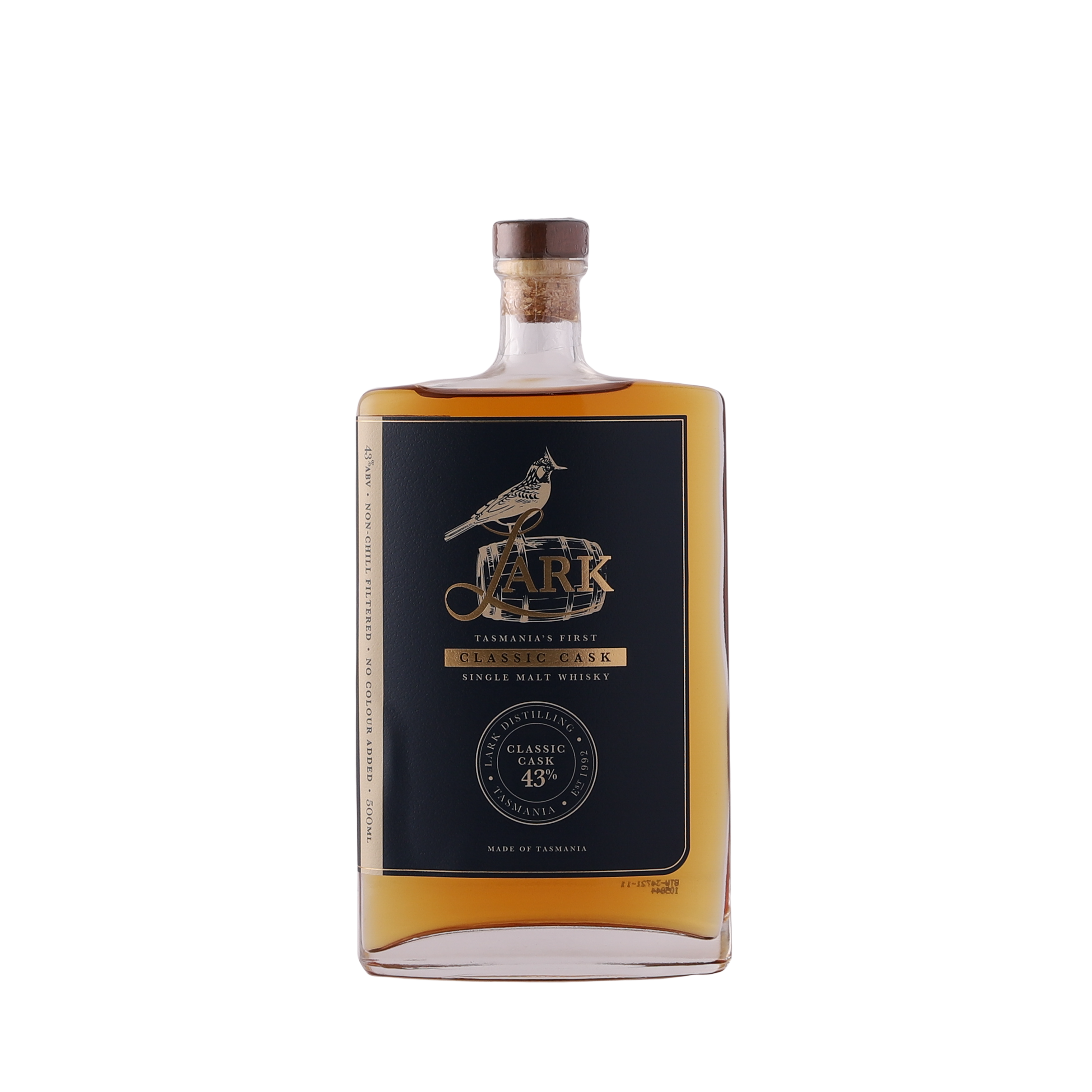 Lark Classic Cask Australian Single Malt Whisky - Spirits/Vermouth