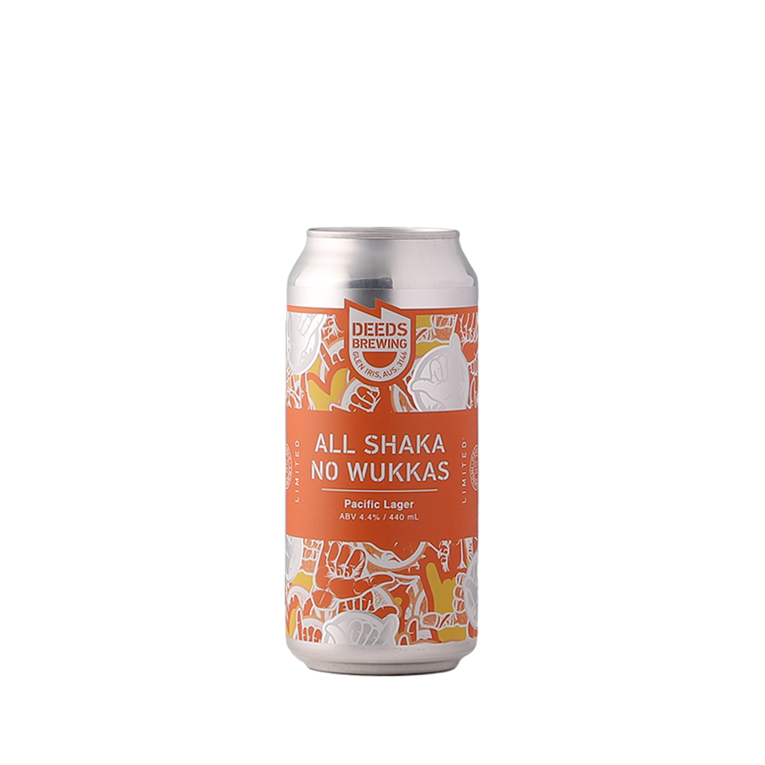 Deeds All Shaka No Wukkas Pacific Lager - Beer | Blackhearts and Sparrows